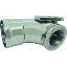 coude d'échappement inox pour volvo 31/41 sans support